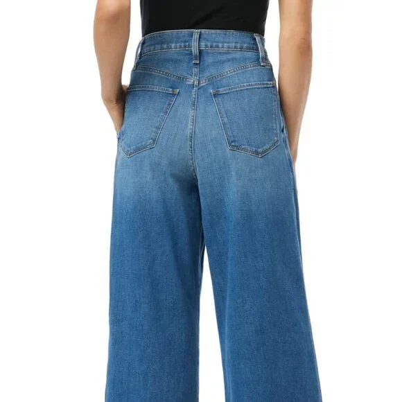 NEW JOE'S The Pleated Denim Trousers Medium Wash for women 764mn - Picture 5 of 10